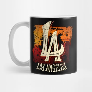 L.A Los Angeles skyline distressed Mug